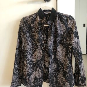 Ttahiri abstract snake print shirt, size XS, stylish